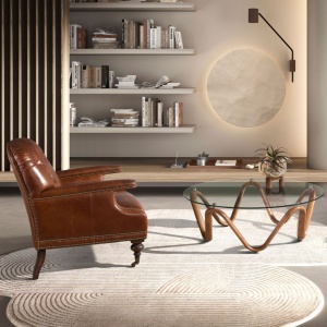 Fotoliu design italian, Piele Naturala, Chesterfield 5163 - Img 6
