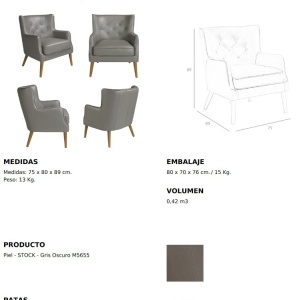Fotoliu elegant design italian Ardath - Img 11