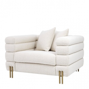 Fotoliu elegant design LUX York, crem 113841 HZ