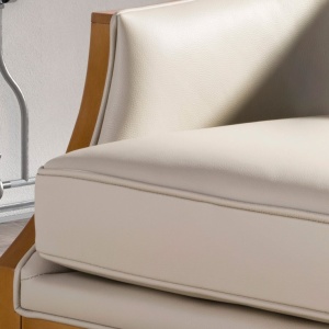 Fotoliu LUX cu design modern Grey Cowhide Leather - Img 8