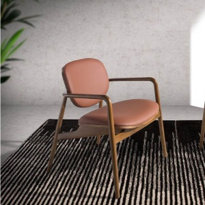 Fotoliu modern design italian Walnut Earth