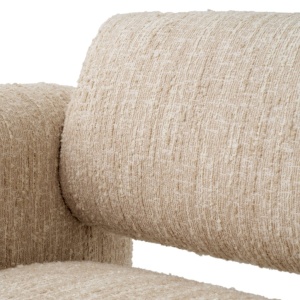 Fotoliu modern LUX Vesper, Boucle sonata cream - Img 6