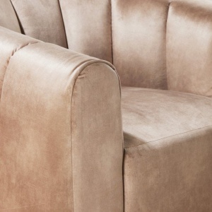 Fotoliu pivotant design elegant Babylon, champagner greige - Img 2