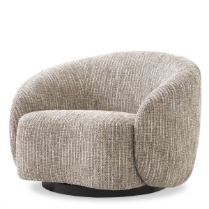 Fotoliu pivotant design elegant LUX Amore, bej mademoiselle 115481 HZ