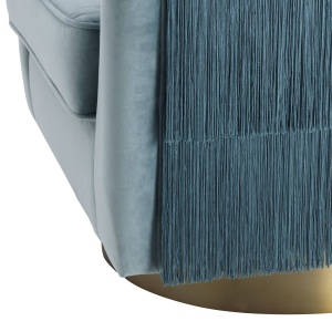 Fotoliu pivotant design elegant LUX Le Vante, albastru 113980 HZ - Img 6