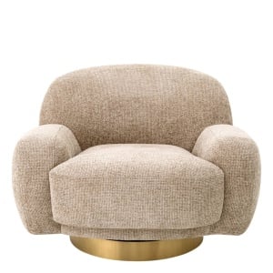 Fotoliu pivotant design elegant LUX Udine, Lyssa sand
