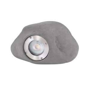 Iluminat exterior ambiental, spot din ciment IP65 SOFT negru