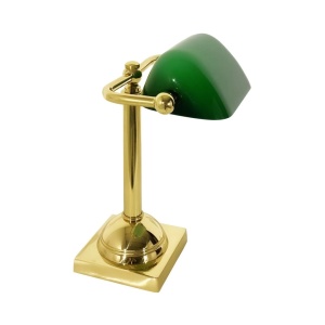 Lampa de birou din alama design clasic Compact Banker