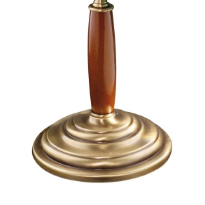Lampa de birou din alama si lemn Banker Heritage - Img 3
