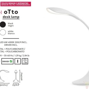 Lampa de birou moderna cu iluminat LED,Touch Dimmer system, OTTO 52065 63944 universul-luminii.ro
