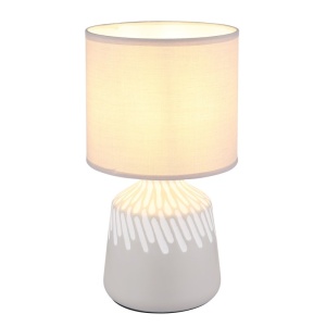 Lampa de masa ceramica cenusie RELA
