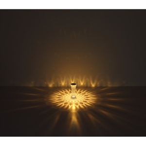 Lampa de masa cu baterii, plastic transparent cu efect de cristal Gixi transparent 8cm 221744 universul-luminii.ro