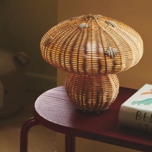 Lampa de masa design decorativ natural din ratan Allie 149664 universul-luminii.ro