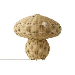 Lampa de masa design decorativ natural din ratan Allie 230124 universul-luminii.ro