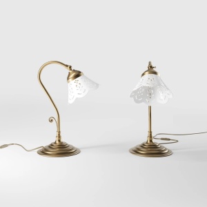 Lampa de masa din alama si abajur ceramic Zefira - Img 4