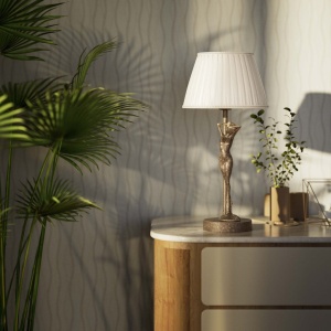 Lampa de masa figura feminina din alama Donne - Img 5