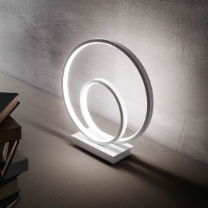 Lampa de masa LED design modern circular OZ TL ON-OFF OTTONE 93364 universul-luminii.ro
