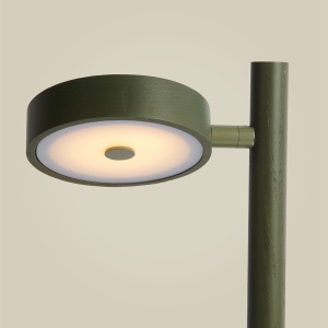 Lampa de masa LED din lemn de frasin verde Okinawa - Img 4