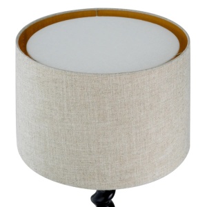 Lampa de masa LUX, Lemn, Tesatura, Negru, Massimo, 119672 HZ 169794 universul-luminii.ro