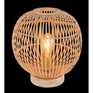 Lampa de masa stil natural bambus HILDEGARD 106134 universul-luminii.ro