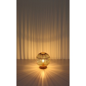 Lampa de masa stil natural bambus HILDEGARD 203314 universul-luminii.ro