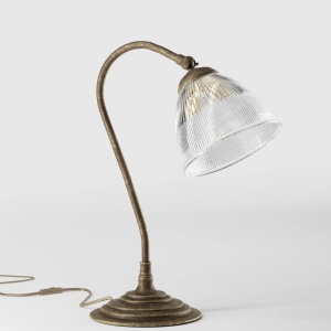 Lampa de masa stil neoclasic din alama si sticla Elide - Img 4