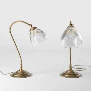 Lampa de masa stil neoclasic din alama si sticla Elide - Img 14