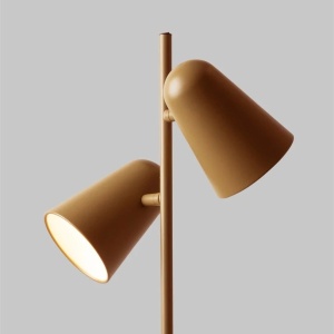 Lampa de podea cu doua spoturi directionabile Salamanca galben mustar 248794 universul-luminii.ro