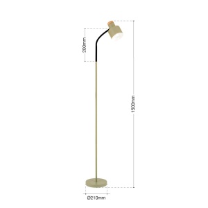 Lampa de podea cu spot directionabil Gili verde deschis - Img 4