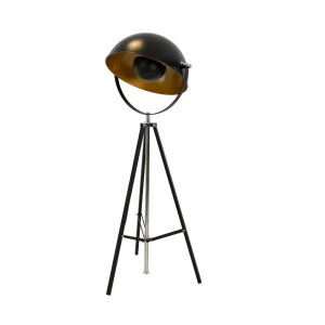 Lampa de podea cu trepied design industrial Black steel - Img 4