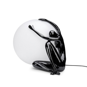Lampa de podea decorativa cu design original Woman 50 negru