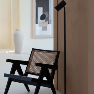 Lampa de podea Eco din Bambus Java GU10, negru 243784 universul-luminii.ro