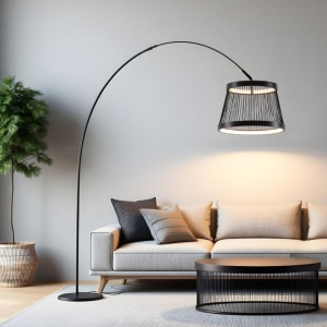 Lampa de podea LED CCT cu telecomanda BALU