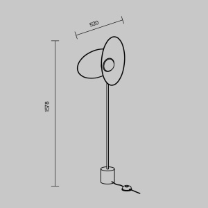 Lampa de podea LED moderna Evolution alb 168314 universul-luminii.ro