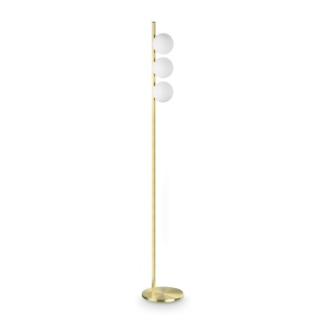 Lampa de podea moderna BINOMIO PT3 OTTONE