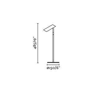 Lampa LED de birou stil minimalist LEO alba - Img 8