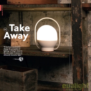 Lampa LED portabila design funny TAKE AWAY Black 01016 173894 universul-luminii.ro