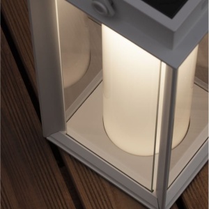 Lampa LED solara portabila iluminat exterior decorativ VERHAAL alba 222764 universul-luminii.ro