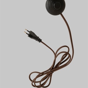 Lampa podea din marmura si sticla maro Tivoli 248784 universul-luminii.ro