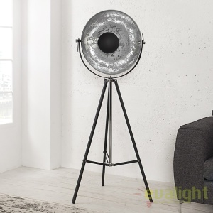 LAMPADAR deosebit in stil RETRO BIG Studio negru/ argintiu A-36562 VC - Img 7