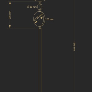 Lampadar design clasic realizat manual DIMARO - Img 3