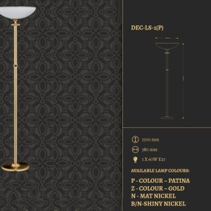Lampadar design clasic realizata manual Decor 76794 universul-luminii.ro