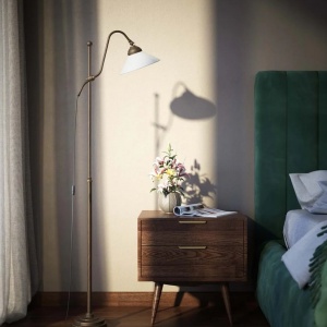 Lampadar din alama cu brat reglabil Sofia - Img 11