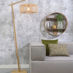 Lampadar eco din bambus Bromo S natur, 40x18cm 90314 universul-luminii.ro
