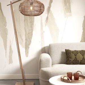 Lampadar eco din bambus cu ratan Madeira nat/48cm, nat 213344 universul-luminii.ro