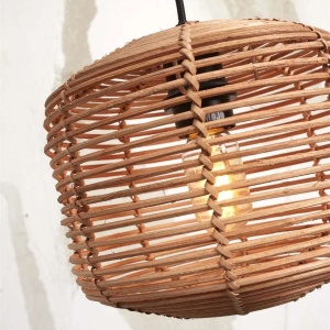 Lampadar eco din bambus cu ratan Tanami S white/2520, nat 121414 universul-luminii.ro