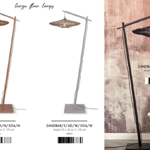 Lampadar eco din bambus cu ratan Zanzibar L nat./55cm, nat 213844 universul-luminii.ro