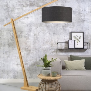 Lampadar eco din bambus Montblanc 6030 natur/ gri inchis 220364 universul-luminii.ro