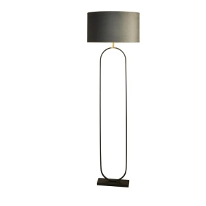 Lampadar/Lampa de podea decorativa Modish negru/gri