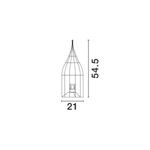 Lampadar/Lampa de podea decorativa ratan natural, NAOS H 54,5cm 244284 universul-luminii.ro